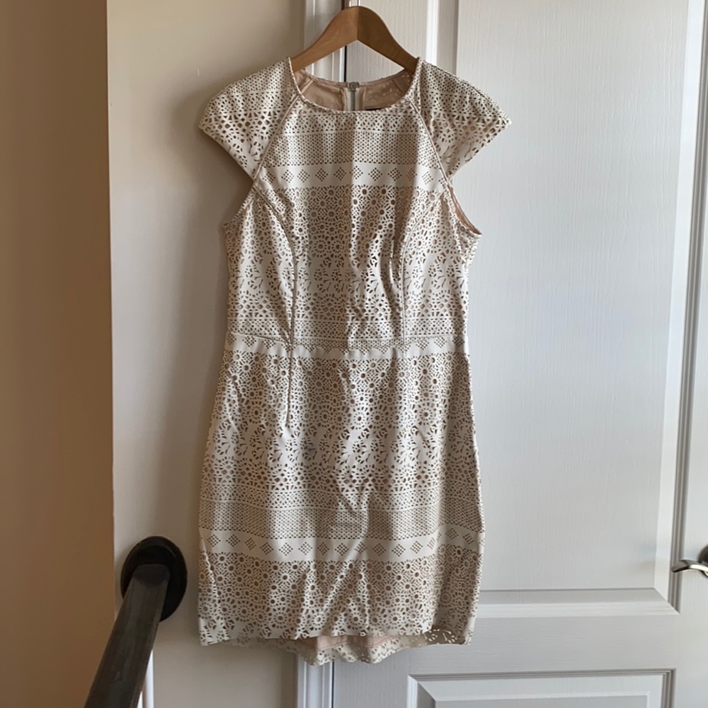 White Laser cut Dolce Vita dress